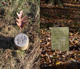 grave markers side by side