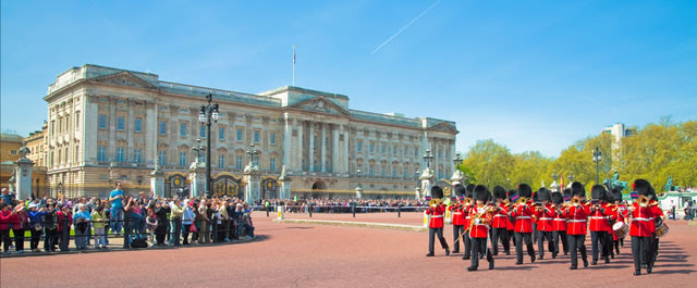 A view of Buckingham Palace