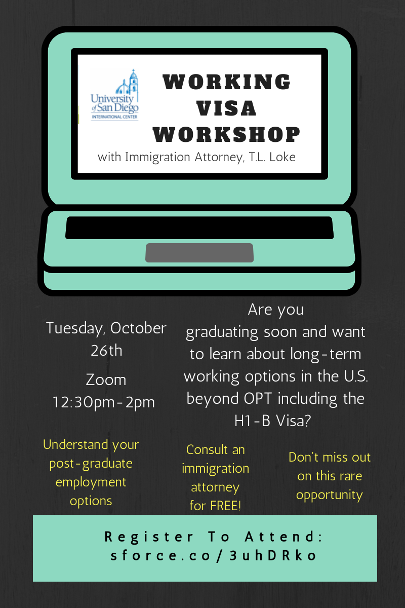 Working Visa Workshop with Immigration Attorney, T.L. Loke, Oct 26, Zoom, 12:30pm