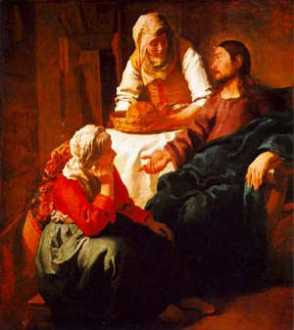 Jan Vermeer: Chrystus w domu Marii i Marty Jan Vermeer: Chrystus w domu Marii i Marty