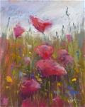 Paint Along Monday: Painting a Poppy Meadow - Posted on Tuesday, January 20, 2015 by Karen Margulis