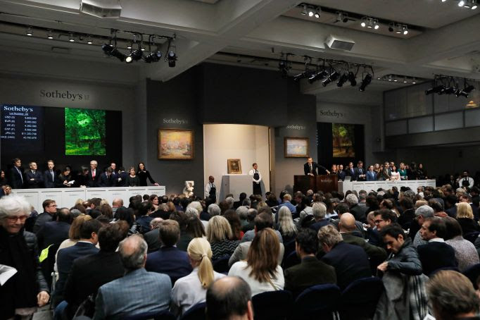The Sotheby's salesroom in New York.