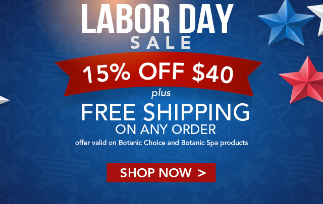 Labor Day - 15% OFF $40 - Free Shipping on any order