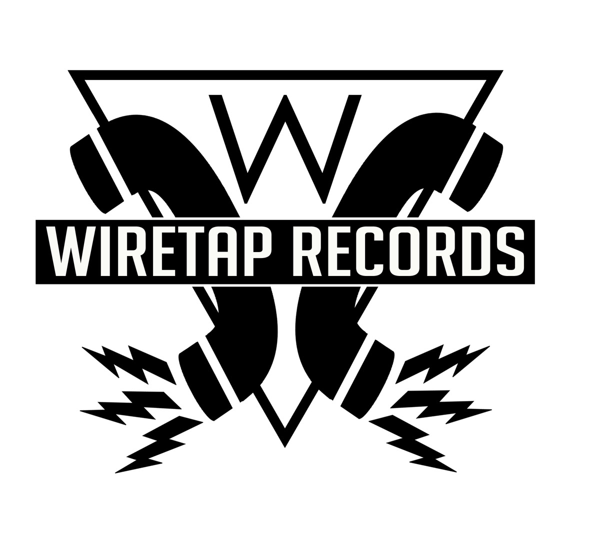 wiretap records logo white