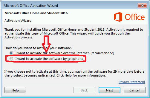 Microsoft Office activation Wizard - Phone activation - LicenceDeals.com