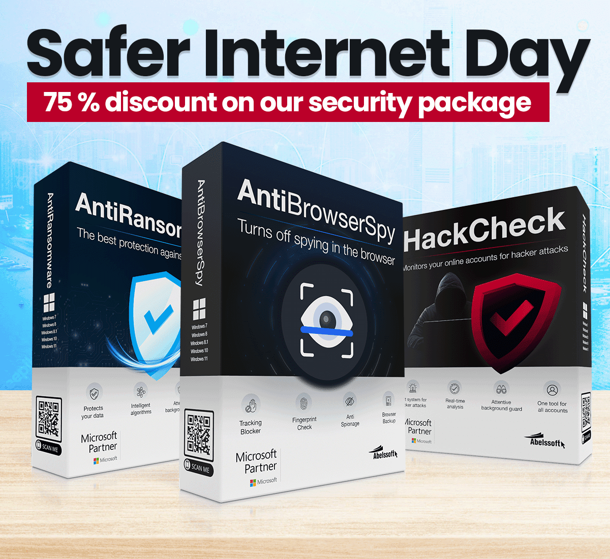 Safer Internet Day – 75% Discount on Abelssoft Security Package