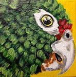 Parrot miniature painting - Posted on Saturday, January 31, 2015 by Melissa Torres
