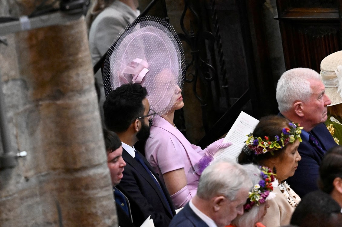 Katy Perry trong Lễ đăng quang của Vua Charles III và Nữ hoàng Camilla vào ngày 6 tháng 5 năm 2023 tại London.  Ảnh Gareth Cattermole / Pool qua REUTERS