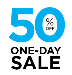 50% OFF ONE-DAY SALE