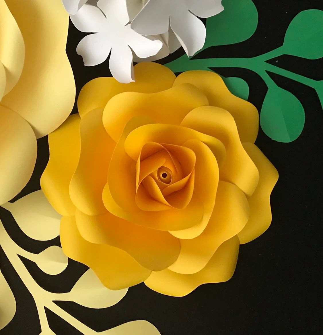 Giant Paper Roses SVG PNG DXF Template Set Digital Paper Rose Etsy