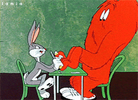 cartoons gossip looney tunes bugs bunny nail file GIF