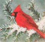 Red Cardinal - Posted on Friday, December 12, 2014 by wendy black