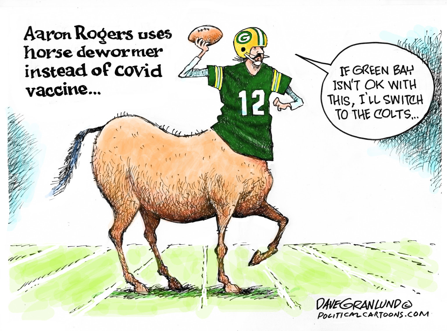 Aaron Rogers uses horse dewormer and lies about his vaccination status