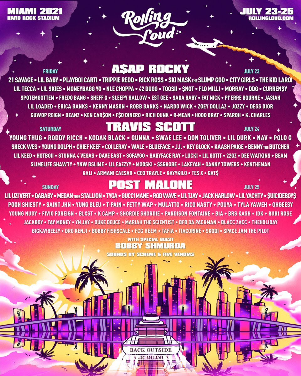 Rolling Loud Miami Announces 2021 Lineup Featuring A$AP Rocky, Benny ...