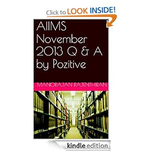 AIIMS Nov 2013 Questions Answer Key by Pozitive : eBook 
