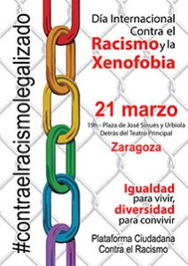 Materiales de difusión 2014 para el día internacional contra el racismo y la xenofobia Zaragoza