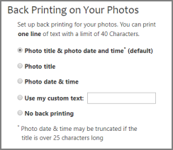 How to set up back-printing in your account