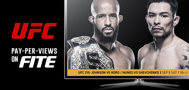 UFC 215 Johnson vs. Borg Sat Sept 9th