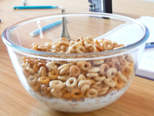 English: A bowl of Cheerios