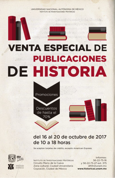 Venta especial de publicaciones de Historia