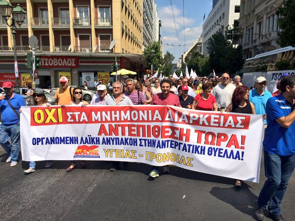 Los griegos no quieren las reformas que trata de imponer la Troika