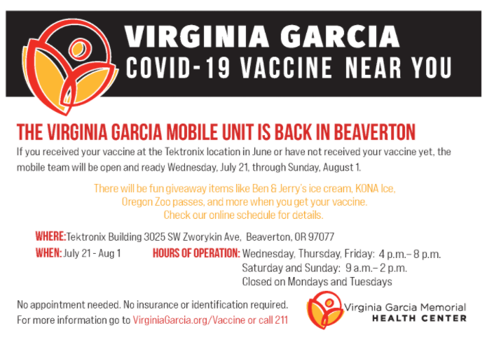 Virginia Garcia vaccine information 