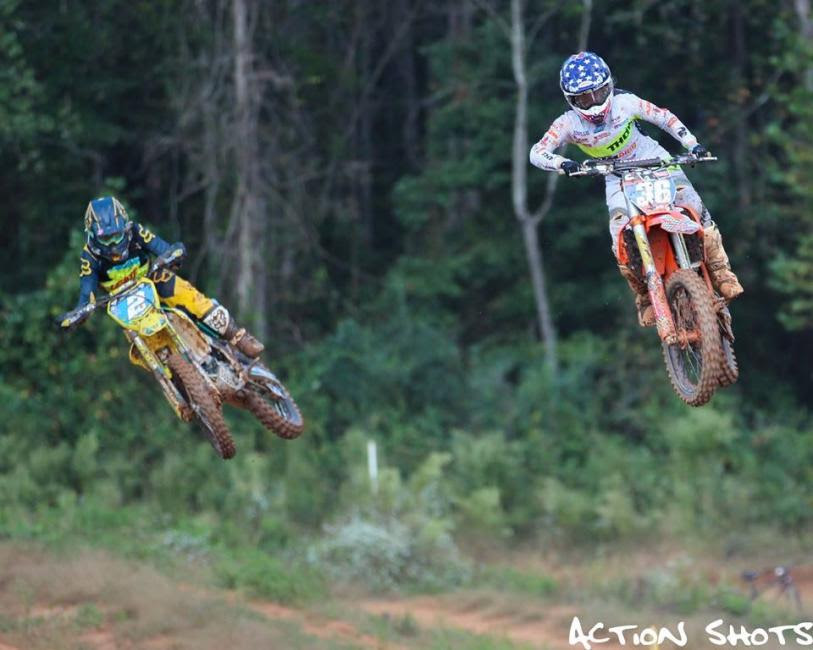 Averie Berry (#36) and Shelby Rolen (#2) battled throughout every moto at The Jessica Patterson Classic.