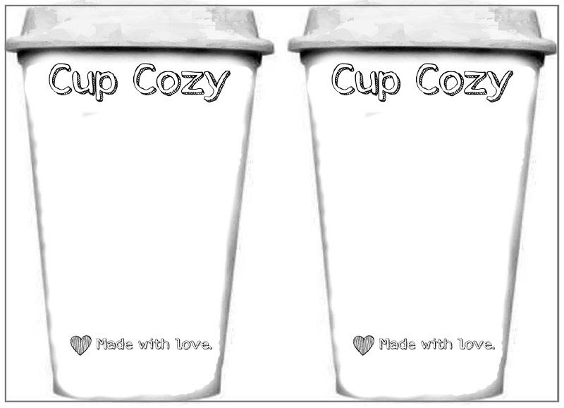 Super Simple Cup Cozy and Template Frogging Along Crochet mug cozy