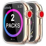 [2 Pack] BRG Case for Apple Watch Screen Protector 40mm 44mm 38mm 42mm,iWatch Series 5 4 3 Soft TPU HD Clear Ultra-Thin Overall Protective Cover Case