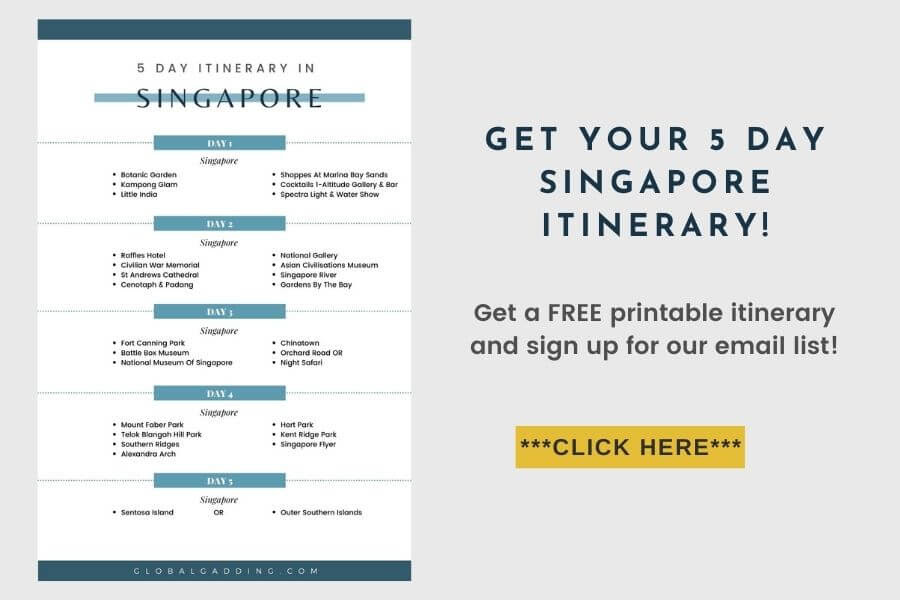 5 Day Singapore Itinerary For First Timers You'll Love