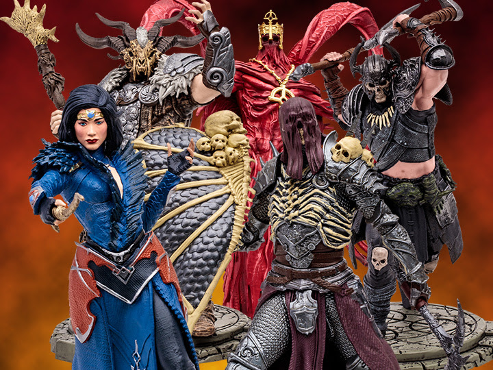 Diablo IV Blood Bishop, Necromancer, Barbarian, Druid & Sorceress Figures