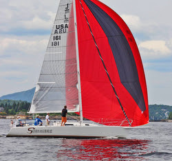 J/105 sailing Penobscot Pursuit regatta