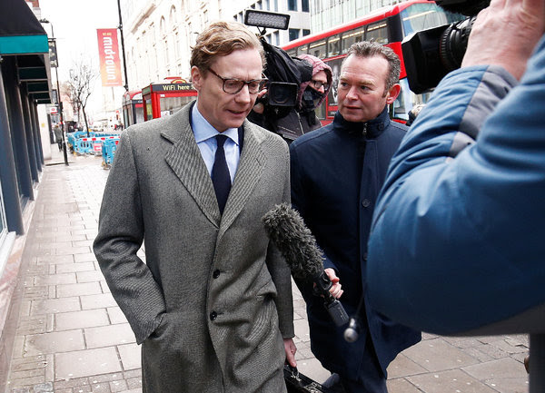 Alexander Nix, the chief executive of Cambridge Analytica, was suspended this week.