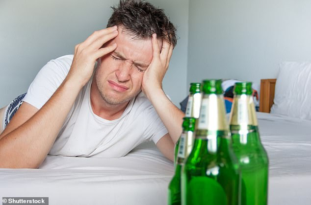 Men might have to keep on searching for a hangover cure that actually works, the study suggests (stock image)