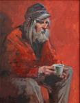 Man With Cup - Posted on Thursday, February 26, 2015 by Kirk Miller