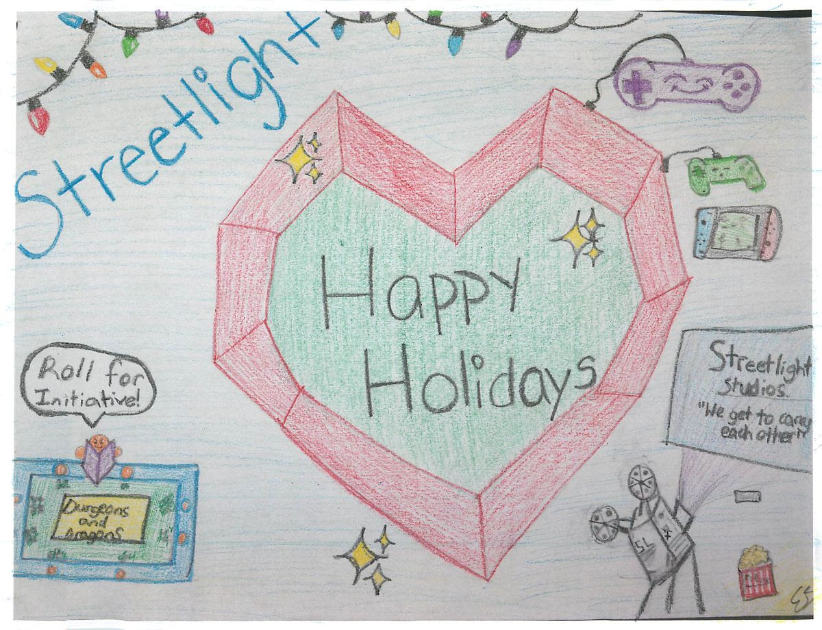 Artwork created by a patient serving on the Streetlight Gaming League Steering Committee. 