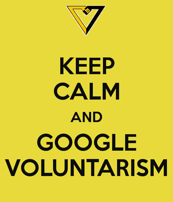 Keep calm and google voluntarism