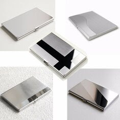 Stainless Steel Business Card Metal Storage Box