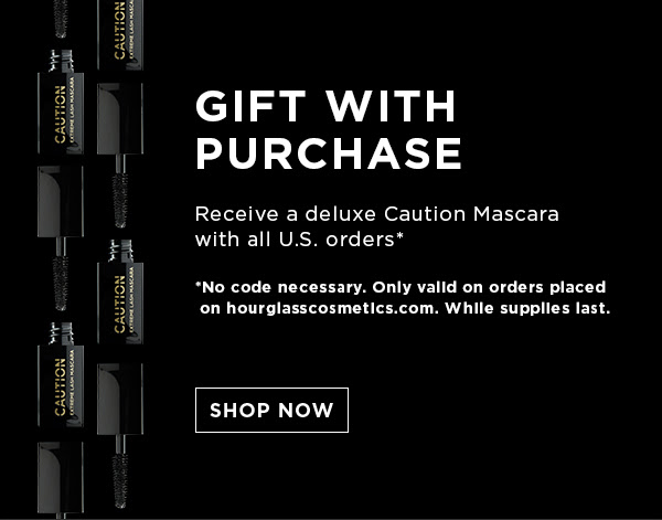 Gift with purchase | Receive a deluxe Caution Mascara with all U.S. orders | Shop now 