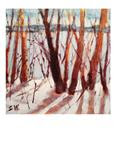 Snow Scene Study - Posted on Thursday, December 4, 2014 by Suzanne Woodward