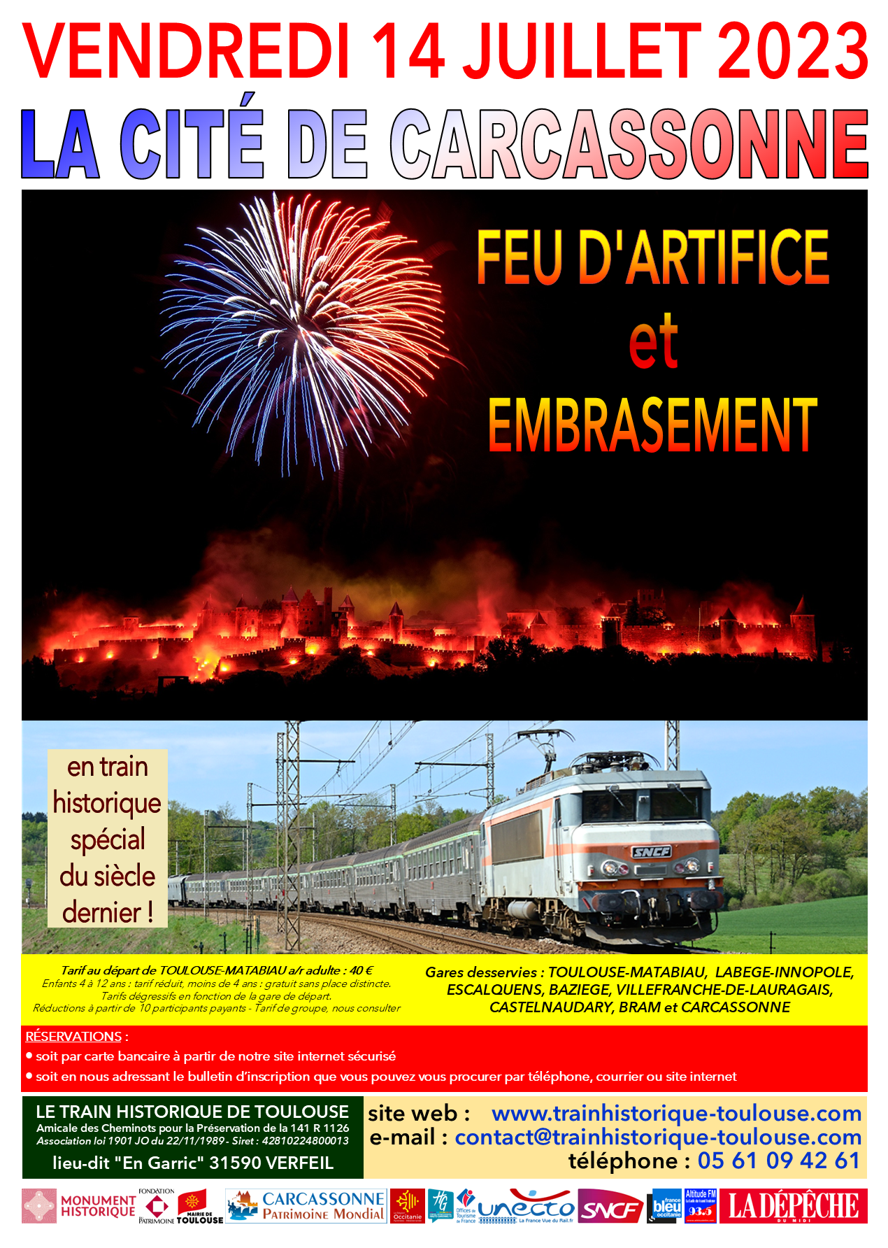 Affiche CARCASSONNE - 14/07/2023