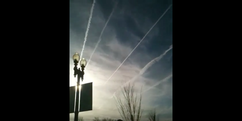Red Alert: The D.C. Inauguration Day Is Being Massively Chemtrailed!