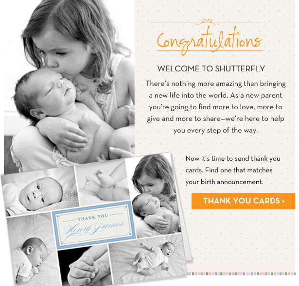 Congratulations! Shop Thank You Cards.