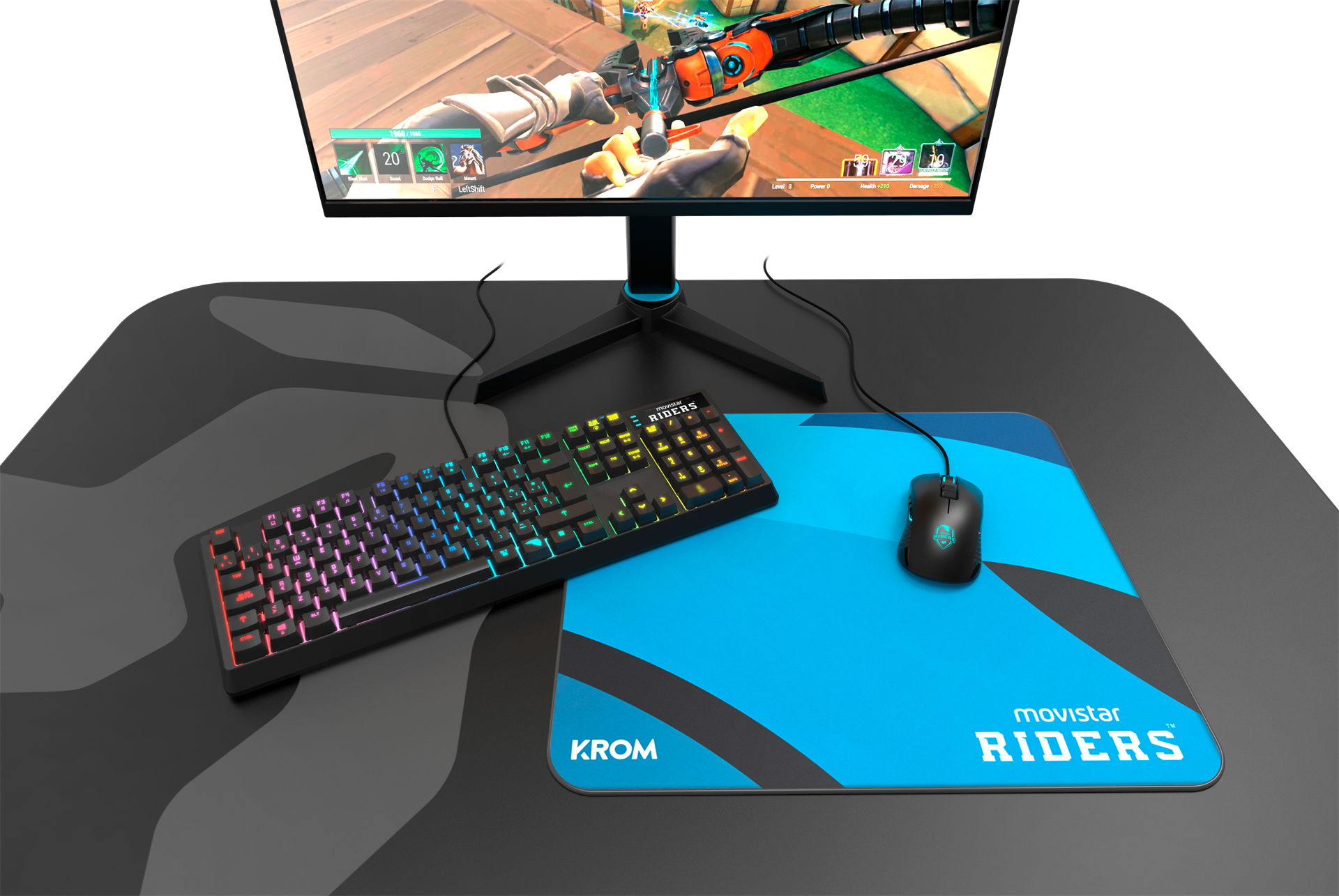 Movistar Riders: nuevo teclado mecánico y ratón de KROM 2