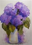 Loose Hydrangea Watercolor - Posted on Thursday, April 9, 2015 by Nel Jansen