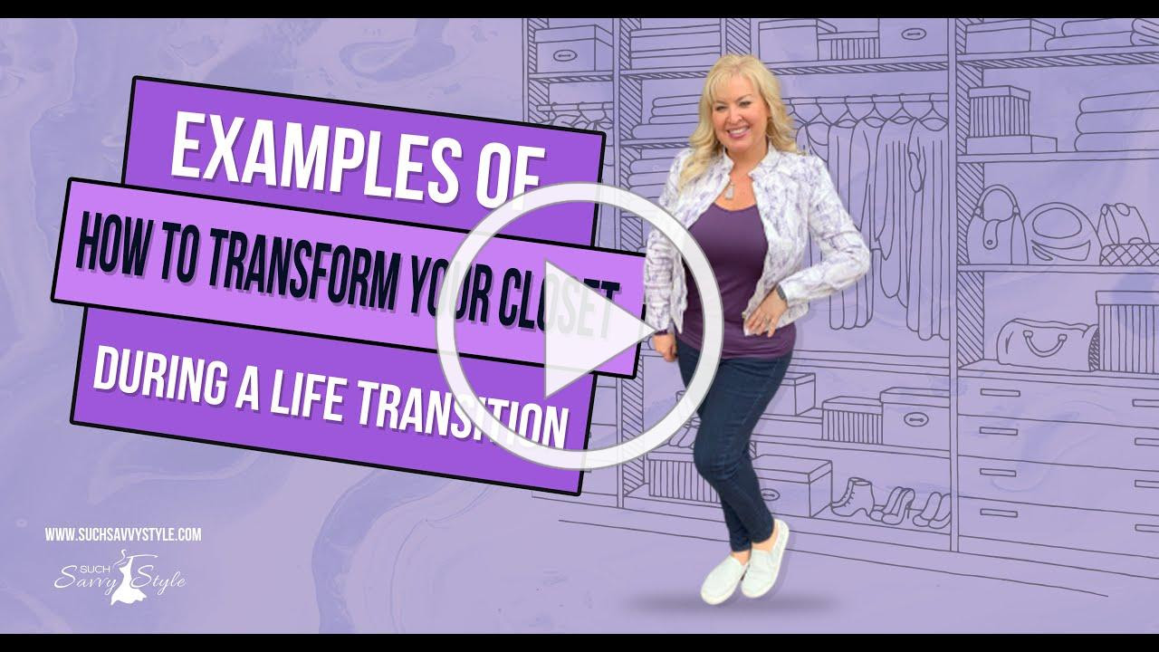 Examples of how to transform your closet during a life transition