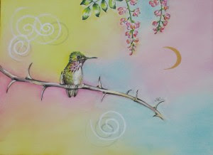 Hummingbird by visionary artist Madeleine Tuttle
