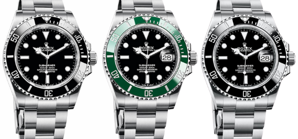 Rolex Submariner 41mm: Non-Date, Date Green and Black Bezel  | photo: Rolex