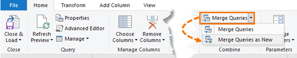 step 8 merge queries