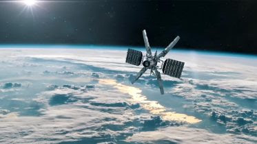 Illustration Satellite Orbiting Earth
